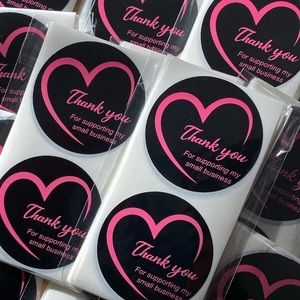 40 Thank You Stickers!